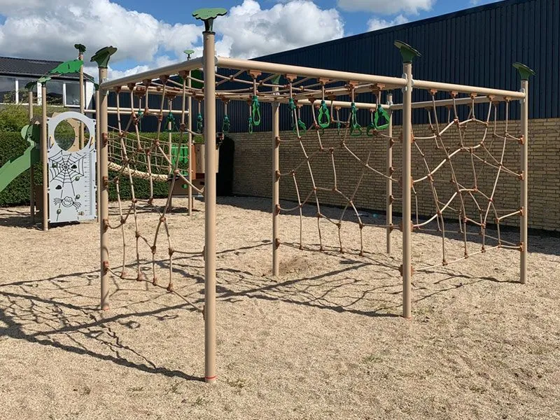 Manco climbing system on a large public playground Manco climbing system on a large public playground